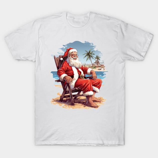 Funny Santa Claus #5 T-Shirt by Chromatic Fusion Studio